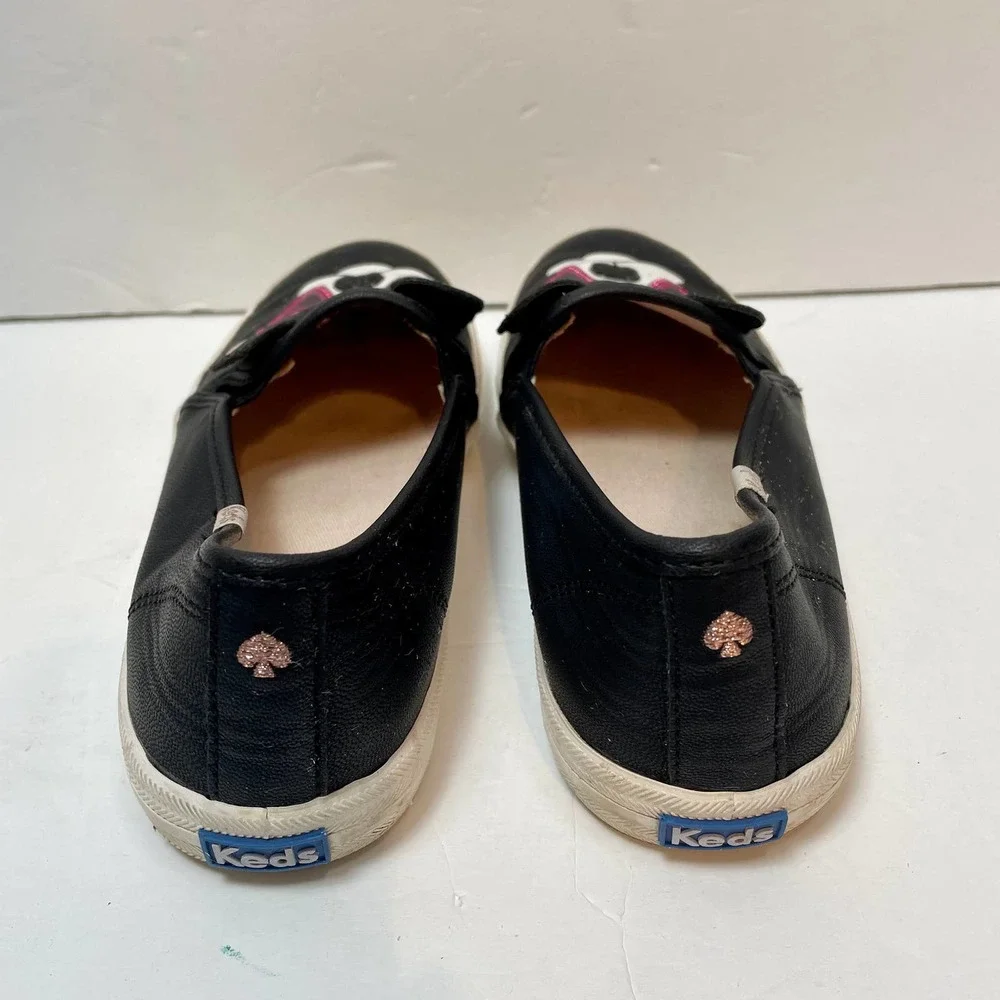 Keds for‎ Kate Spade Shoes Kids 3M Dog Heart Sunglasses Glitter Slip On Casual